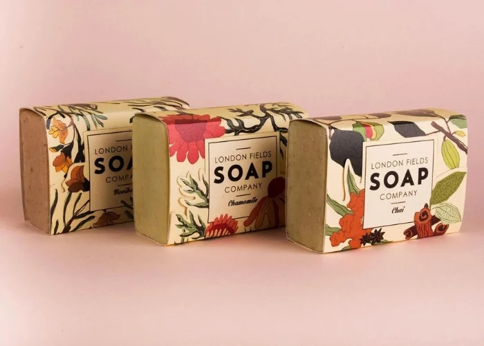 Modern soap sleeve packaging for a sleek design